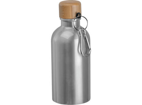 Edelstahltrinkflasche mit Karabiner, 400ml MARILYN