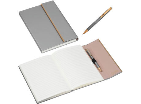 CrisMa Set aus Notizbuch und Kugelschreiber MAGGIE