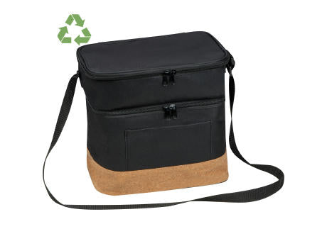 Kühltasche aus RPET mit Extrafach und Korkboden WOLFGANG