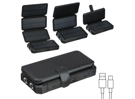 Wireless Solar Powerbank 20.000 mAh PETRA