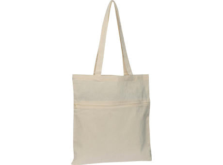 Baumwolltasche mit Reißverschlussfach NORBERT