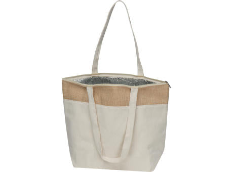 Kühltasche aus Baumwolle und Jute CARMELA