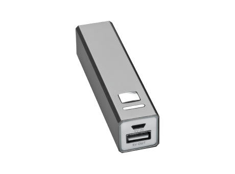 Powerbank 2.200 mAh aus Metall, inkl. Ladekabel OLEG
