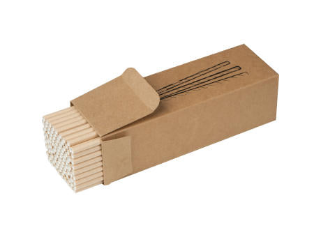 100er Set Trinkhalme aus Papier CARTER