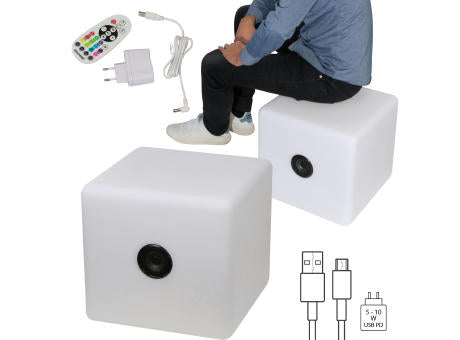 Farbwechselnder LED-Lautsprecher XXL DONATO
