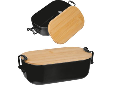 Lunchbox mit Bambusdeckel und Bügelverschluss JAVIER