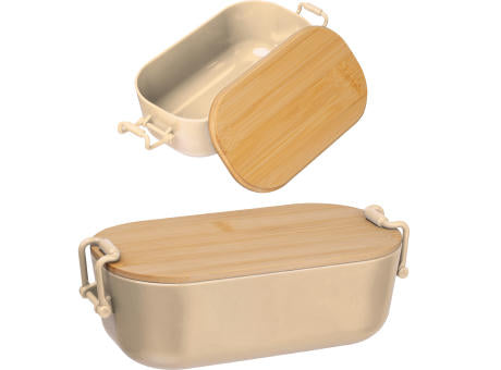 Lunchbox mit Bambusdeckel und Bügelverschluss JAVIER