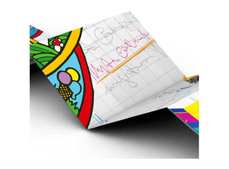 Faltplan Concept-Card Small RECYCLING 85 × 55 mm Naturkarton-Umschlag