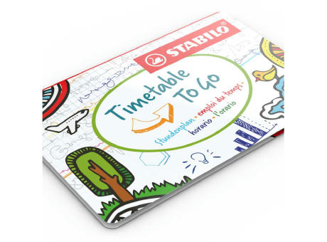 Faltplan Concept-Card Small RECYCLING 85 × 55 mm Naturkarton-Umschlag