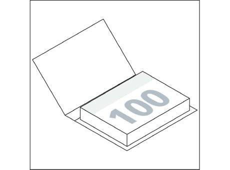 Haftnotizblock Hardcover Dublin Format mittelgroß 100 Haftzettel
