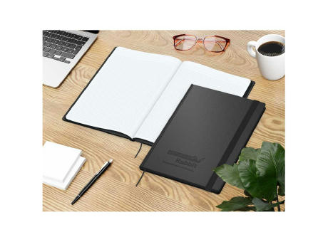 Notizbuch Hardcover Black-Book Ausstattung schwarz