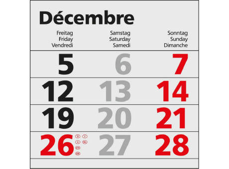 3-Monatskalender Einblatt Primus 3 Post A EXPRESS mit Jahresübersicht