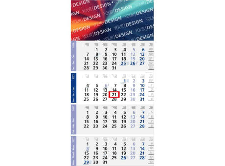 4-Monatskalender Einblatt Logic 4 Post A Design-Kalendarium