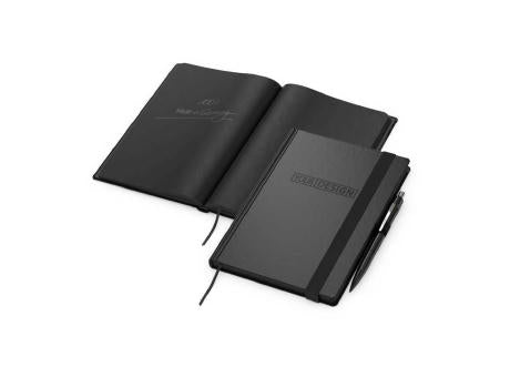 Notizbuch Hardcover Night-Book Seiten schwarz A5