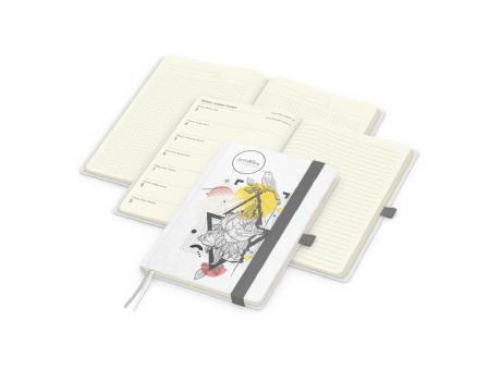 Wochenkalender links + Notizen rechts Match-Hybrid Papier-Hardcover A5