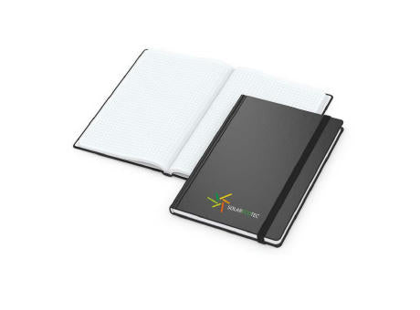 Notizbuch Hardcover Easy-Book Vollkaro Gummiband schmal A5