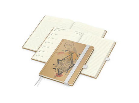 Wochenkalender links + Notizen rechts Match-Hybrid Papier-Hardcover A5