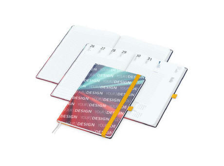 Wochenkalender vorne + Notizen hinten Match-Hybrid Papier-Hardcover
