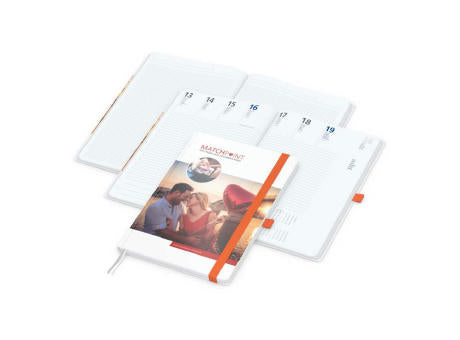Wochenkalender vorne + Notizen hinten Match-Hybrid Papier-Hardcover