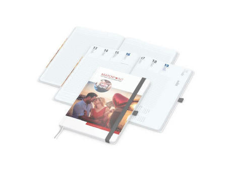Wochenkalender vorne + Notizen hinten Match-Hybrid Papier-Hardcover