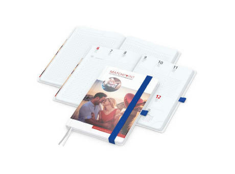 Wochenkalender vorne + Notizen hinten Match-Hybrid Papier-Hardcover