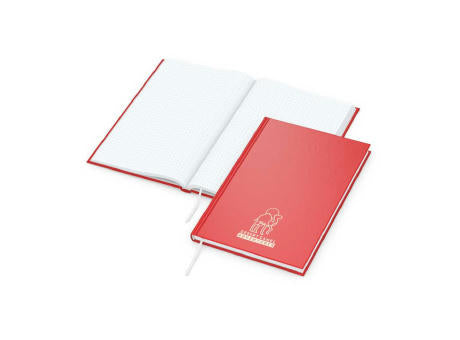 Notizbuch Note-Book Ecken spitz Hardcover matt-farbig