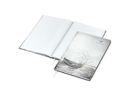 Notizbuch Note-Book Ecken spitz Hardcover individuell bedruckt
