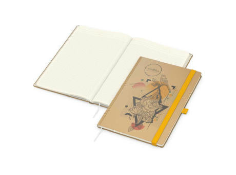 Notizbuch Match-Book Naturpapier-Hardcover individuell bedruckt