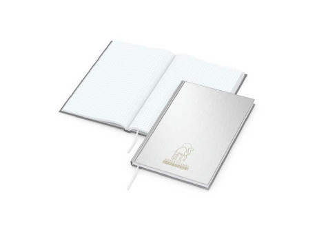 Notizbuch Note-Book Ecken spitz Hardcover matt-farbig