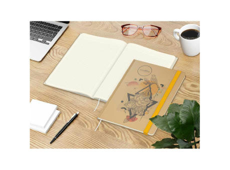 Notizbuch Match-Book Naturpapier-Hardcover individuell bedruckt