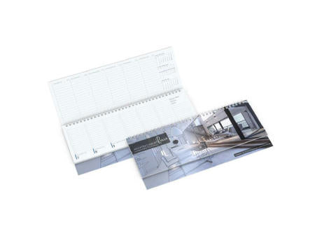 Tisch-Querkalender Compact 1 Woche = 2 Seiten 8–20 Uhr