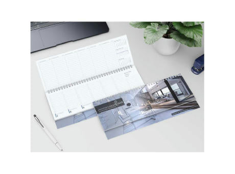 Tisch-Querkalender Compact 1 Woche = 2 Seiten 8–20 Uhr