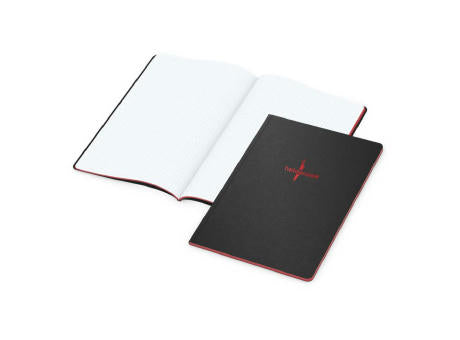 Notizbuch Tablet-Book Farbschnitt Naturkarton-Softcover schwarz