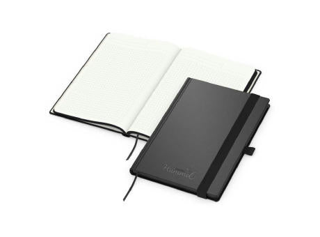 Notizbuch Hardcover Black-Book RECYCLING Ausstattung schwarz A5