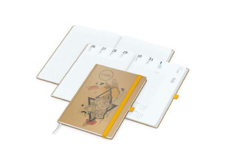 Wochenkalender vorne + Notizen hinten Match-Hybrid Papier-Hardcover