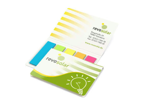Haftmarker-Set Memo-Card RECYCLING Naturkarton-Umschlag