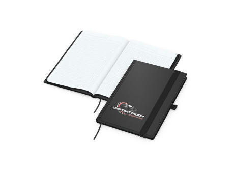 Notizbuch Hardcover Black-Book RECYCLING Ausstattung schwarz A5
