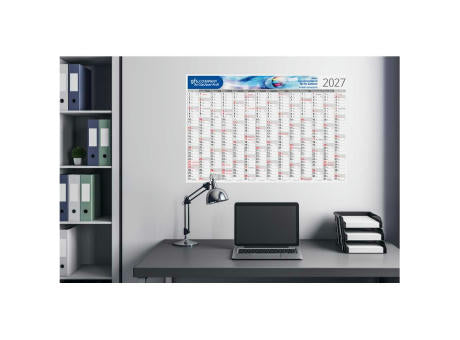 Wandplaner Pure Bambuspapier 980 × 660 mm Dez. Vorjahr – Jan. Folgejahr