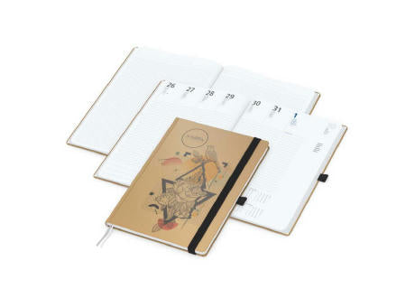 Wochenkalender vorne + Notizen hinten Match-Hybrid Papier-Hardcover