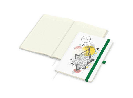Notizbuch Match-Book Naturpapier-Hardcover individuell bedruckt