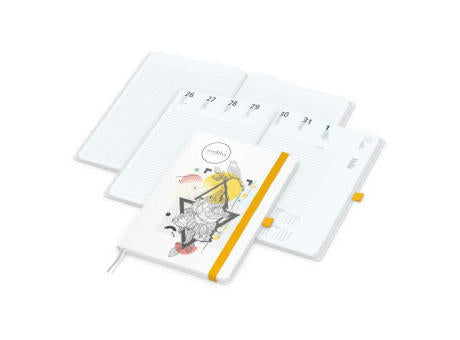 Wochenkalender vorne + Notizen hinten Match-Hybrid Papier-Hardcover