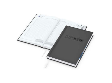Tageskalender Manager Monatsregister Mo.–So. je 1 Seite Kunstleder-Hardcover
