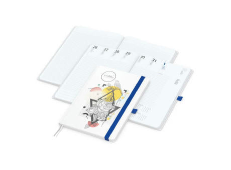 Wochenkalender vorne + Notizen hinten Match-Hybrid Papier-Hardcover