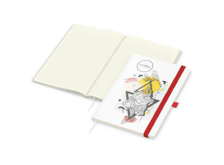Notizbuch Match-Book Naturpapier-Hardcover individuell bedruckt