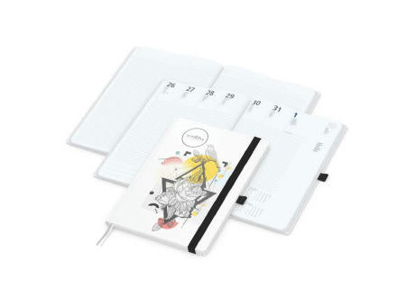Wochenkalender vorne + Notizen hinten Match-Hybrid Papier-Hardcover