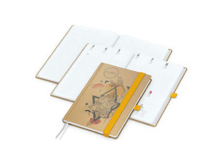 Wochenkalender vorne + Notizen hinten Match-Hybrid Papier-Hardcover