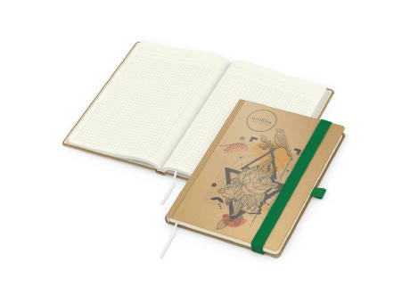Notizbuch Match-Book Naturpapier-Hardcover individuell bedruckt