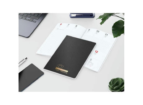 Wochenkalender Prestige-Flexx A5 Naturkarton-Softcover schwarz