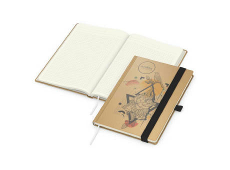 Notizbuch Match-Book Naturpapier-Hardcover individuell bedruckt