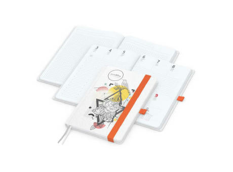 Wochenkalender vorne + Notizen hinten Match-Hybrid Papier-Hardcover
